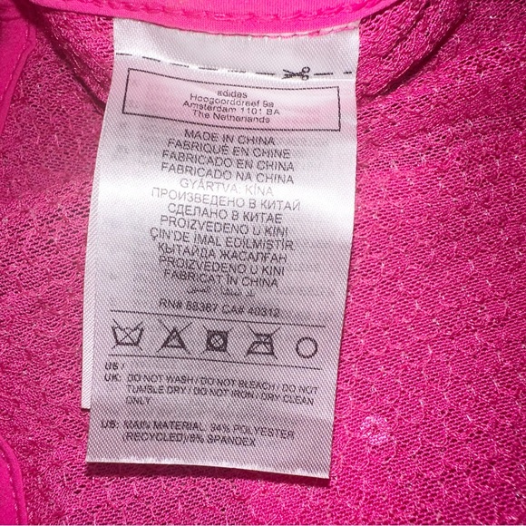 ADIDAS IVY PARK PINK SEQUIN SHORTS WITH FRINGE (PLUS SIZE) SIZE 2X NWT - Picture 6 of 12